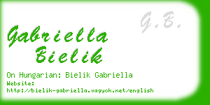 gabriella bielik business card